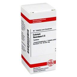 Abbildung: Calcium fluoratum C 6 Tabletten Tabletten, 80 St PZN 07162473