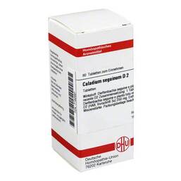 Abbildung: DHU Caladium seguinum D 2 Tabletten Tabletten, 80 St PZN 07162697
