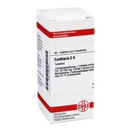 Abbildung: DHU Cantharis C 6 Tabletten Tabletten, 80 St PZN 07163194
