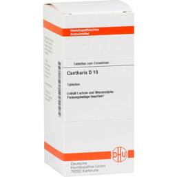 Abbildung: DHU Cantharis D 10 Tabletten Tabletten, 80 St PZN 07163202
