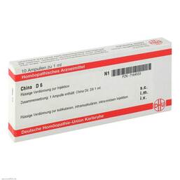 Abbildung: China D 6 Ampullen Ampullen, 10X1 ml PZN 07164555