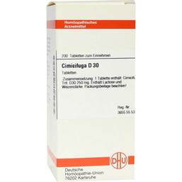 Abbildung: DHU Cimicifuga D 30 Tabletten Tabletten, 200 St PZN 07164880