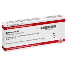 Abbildung: Cortisonum D 30 Ampullen Ampullen, 10X1 ml PZN 07165767