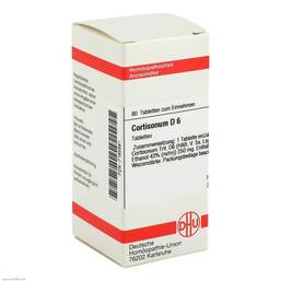 Abbildung: Cortisonum D 6 Tabletten Tabletten, 80 St PZN 07165891