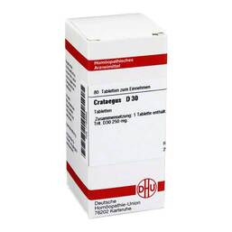 Abbildung: DHU Crataegus D 30 Tabletten Tabletten, 80 St PZN 07165945