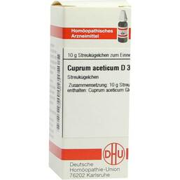 Abbildung: Cuprum aceticum D 3 Globuli Globuli, 10 g PZN 07166123