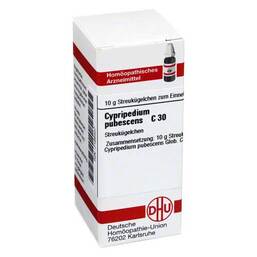 Abbildung: DHU Cypripedium pubescens C 30 G 10 g, Globuli PZN 07166407