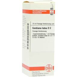 Abbildung: Gentiana lutea D 3 Dilution Dilution, 20 ml PZN 07168636
