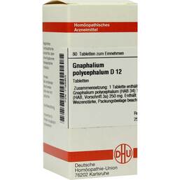 Abbildung: DHU Gnaphalium polycephalum D 12 Tabletten Tabletten, 80 St PZN 07168955