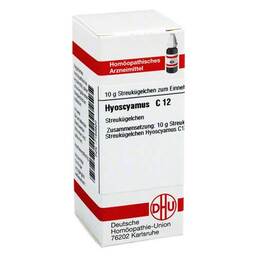 Abbildung: DHU Hyoscyamus C 12 Globuli Globuli, 10 g PZN 07169920