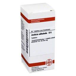 Abbildung: DHU Justicia adhatoda D 6 Tabletten Tabletten, 80 St PZN 07170840