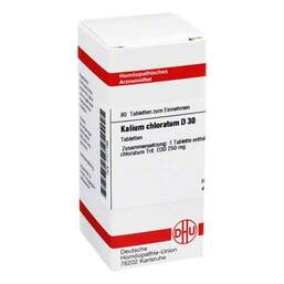 Abbildung: DHU Kalium chloratum D 30 Tabletten Tabletten, 80 St PZN 07171199