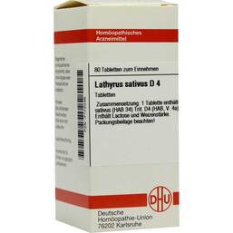Abbildung: DHU Lathyrus sativus D 4 Tabletten Tabletten, 80 St PZN 07172046
