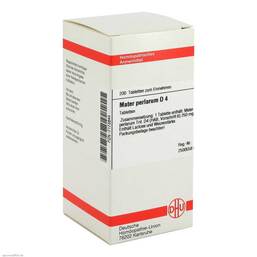 Abbildung: DHU Mater perlarum D 4 Tabletten Tabletten, 200 St PZN 07173844