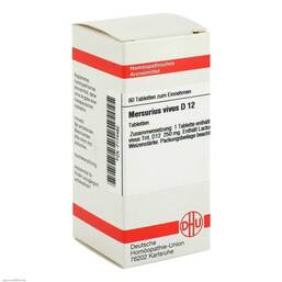 Abbildung: Mercurius vivus D 12 Tabletten Tabletten, 80 St PZN 07174482