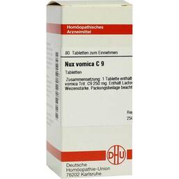 Abbildung: DHU Nux vomica C 9 Tabletten Tabletten, 80 St PZN 07175748