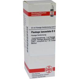 Abbildung: DHU Plantago lanceolata D 3 Dilution Dilution, 20 ml PZN 07177411