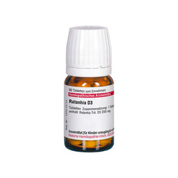 Abbildung: Ratanhia D 3 Tabletten Tabletten, 80 St PZN 07178669