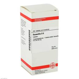 Abbildung: Rauwolfia D 6 Tabletten Tabletten, 200 St PZN 07178729