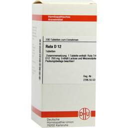 Abbildung: Ruta D 12 Tabletten Tabletten, 200 St PZN 07179261