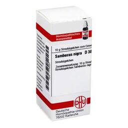Abbildung: DHU Sambucus nigra D 30 Globuli Globuli, 10 g PZN 07179491