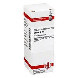 Abbildung: DHU Sepia C 30 Dilution 20 ml, Dilution PZN 07180100