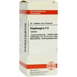 Abbildung: DHU Staphisagria C 6 Tabletten Tabletten, 80 St PZN 07180732