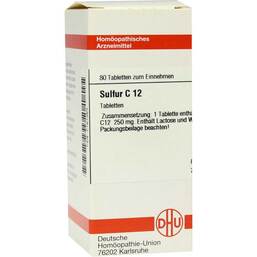 Abbildung: DHU Sulfur C 12 Tabletten Tabletten, 80 St PZN 07181364