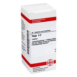 Abbildung: DHU Thuja C 5 Tabletten Tabletten, 80 St PZN 07182323