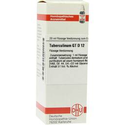 Abbildung: DHU Tuberculinum GT D 12 Dilution Dilution, 20 ml PZN 07182665