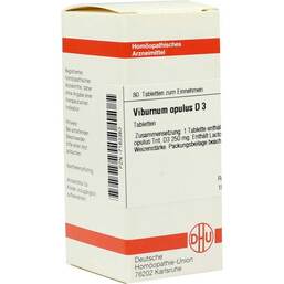 Abbildung: Viburnum opulus D 3 Tabletten Tabletten, 80 St PZN 07183363
