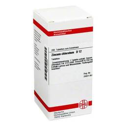Abbildung: DHU Zincum chloratum D 12 Tabletten Tabletten, 200 St PZN 07183848