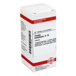 Abbildung: DHU Zincum metallicum D 10 Tabletten Tabletten, 80 St PZN 07183943