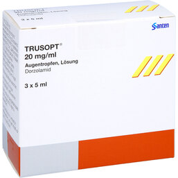 Abbildung: Trusopt 20 mg / ml Augentropfen 3X5 ml, Augentropfen PZN 07186309