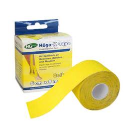 Abbildung: Höga-K-Tape 5 cm x 5 m gelb 1 St PZN 07193278