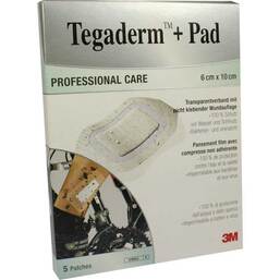 Abbildung: Tegaderm 3M Plus Pad 6x10cm Pflaster 3584NP 5 St, Verband PZN 07194852