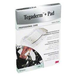 Abbildung: Tegaderm 3M Plus Pad 9x15cm Pflaster 3589NP 5 St, Verband PZN 07194875