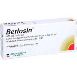 Abbildung: Berlosin Tabletten 10 St, Tabletten PZN 07210462