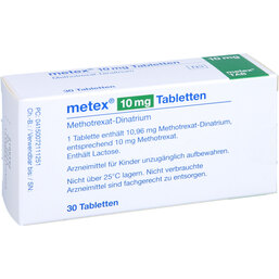 Abbildung: Metex 10 mg Tabletten 30 St, Tabletten PZN 07211125