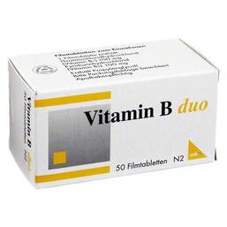 Abbildung: Vitamin B Duo Filmtabletten Filmtabletten, 50 St PZN 07233664