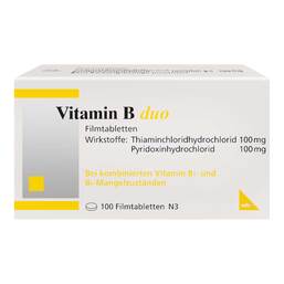 Abbildung: Vitamin B Duo Filmtabletten Filmtabletten, 100 St PZN 07233670