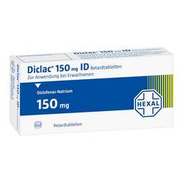 Abbildung: Diclac 150 ID Retardtabletten 10 St, Retard-Tabletten PZN 07238992