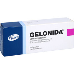 Abbildung: Gelonida Schmerztabletten 20 St, Tabletten PZN 07240061