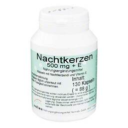 Abbildung: Nachtkerzen 500 mg + E Kapseln 130 St, Kapseln PZN 07245644