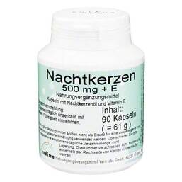 Abbildung: Nachtkerzen 500 mg + E Kapseln 90 St, Kapseln PZN 07245650