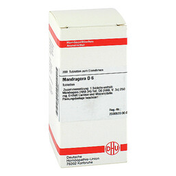 Abbildung: DHU Mandragora D 6 Tabletten Tabletten, 200 St PZN 07248565