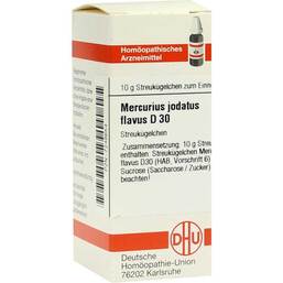 Abbildung: Mercurius jodatus flavus D 30 Globuli, 10 g PZN 07248654
