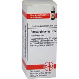 Abbildung: DHU Panax Ginseng D 12 Globuli Globuli, 10 g PZN 07249033