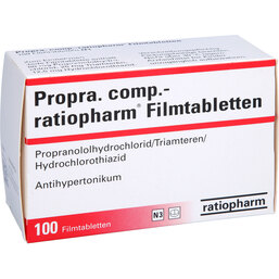 Abbildung: Propra comp. ratiopharm Filmtabletten 100 St, Filmtabletten PZN 07260419