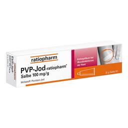 Abbildung: Pvp jodatum ratiopharm Salbe 25 g, Salbe PZN 07260425